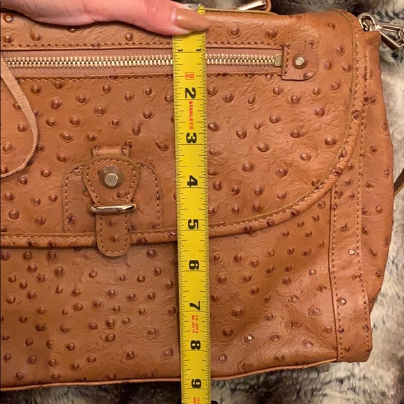 Rebecca Minkoff Ostritch Leather Bag in Tan - Picture 10 of 11